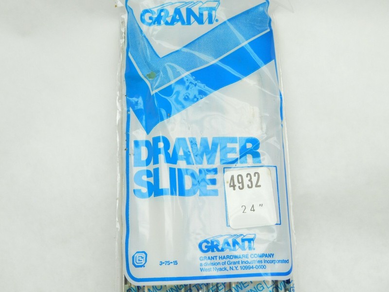 Pair - Grant 4932 - 24" Full Extension Drawer Slides HEAVY DUTY! 120 Lbs ES gallery