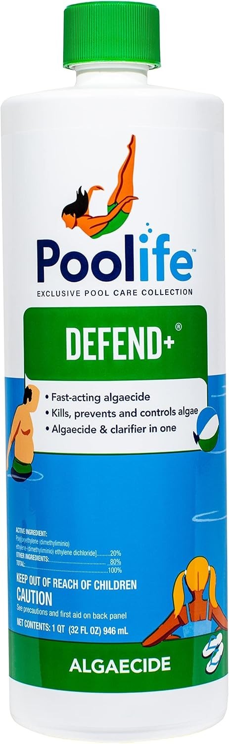 Poolife Defend Plus Algaecide 1 Qt Non-Foaming Kills Green Black Yellow Algae gallery