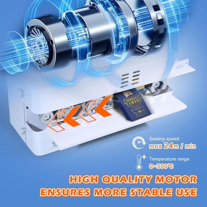 Bag Band Sealing Machine Automatic Continuous Digital Temp Control 110V/60HZ gallery