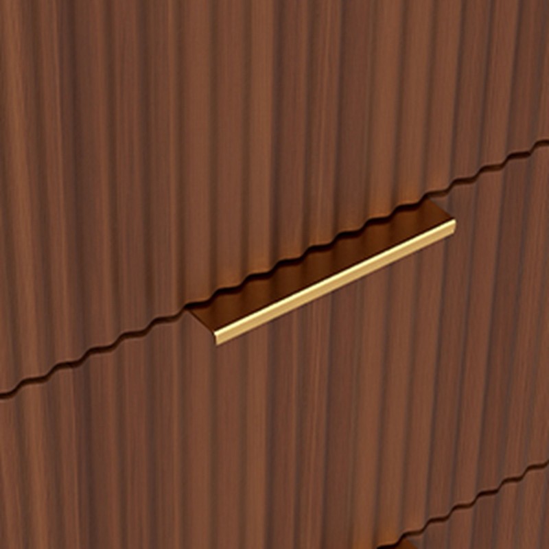 Modern Wavy Pattern Drawer Cabinet For Bedroom Storage RXOP gallery