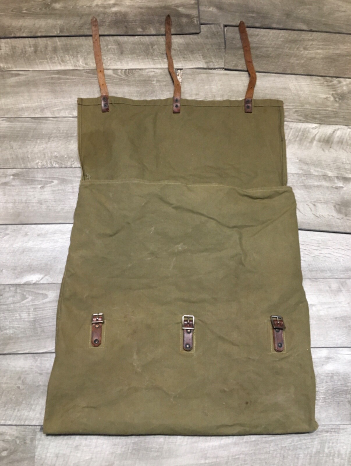 Superior Pack Bag E-I Rucksack Backpack Leather Water Resistant Backpacking 5