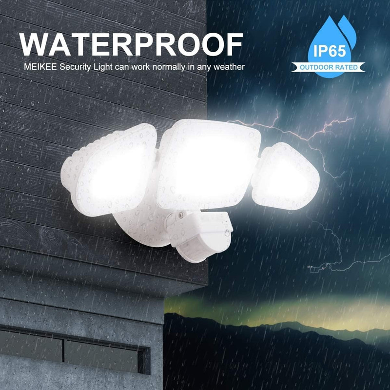 42W LED Security Lights Motion Sensor Light Outdoor Flood Light, 3600LM 6500K IP gallery