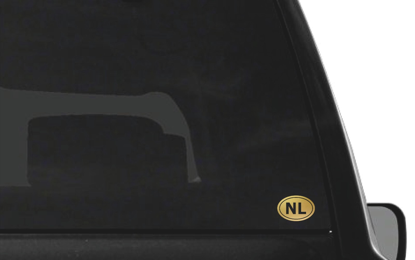 Netherlands country initials Vinyl Decal Window Oval NL Laptop Sticker gallery