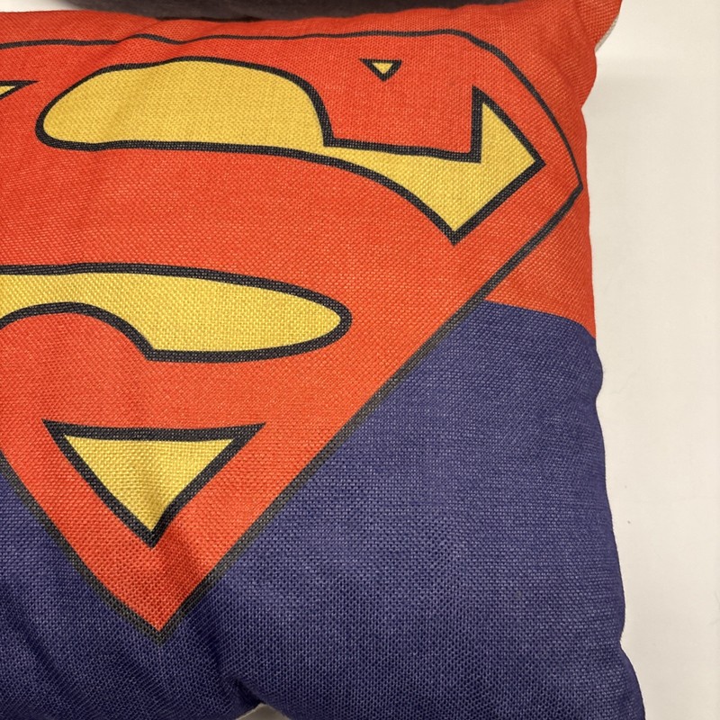 Batman & Superman 14” X 14” Logo Pillow Lot! gallery