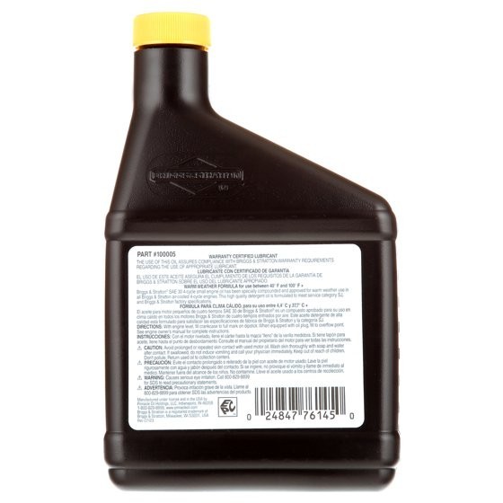 Briggs & Stratton 100005 SAE 30W 4-Cycle Engine Oil, 18 oz. Bottle ( Pack of 2) gallery