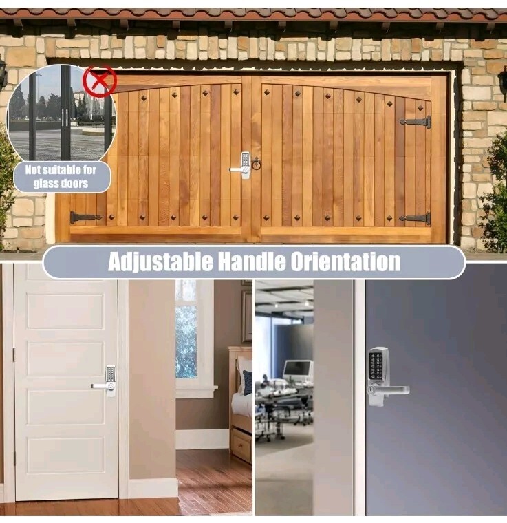 Mechanical Door Lock, Push Button Lever, Keyless Entry, Commercial & Residential gallery