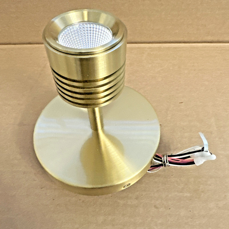 WAC Lighting MO-495-BR Display Lighting Brushed Brass 9 watt LED Spot Light gallery