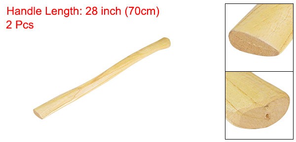 28 Inch Wood Handle Replacement Replaceable Handle 2 Pack Axe Hammer Oval Eye gallery