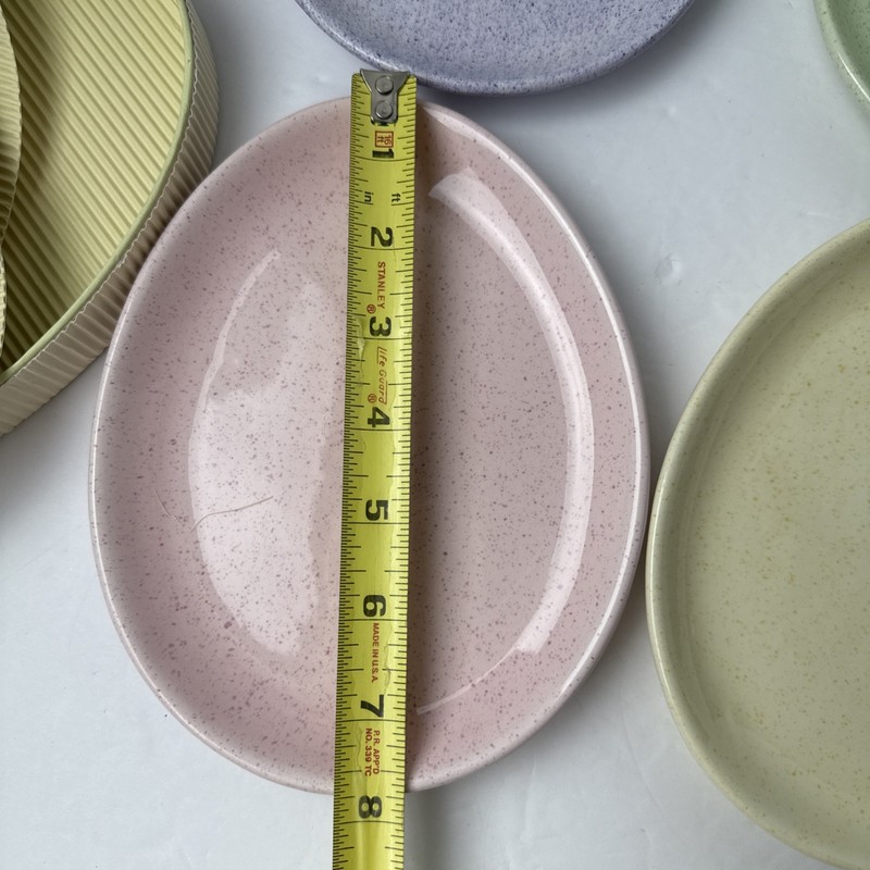 4 Williams Sonoma Speckled Pastel Easter Egg Salad Dessert Plates In Box ~ NIB~ gallery