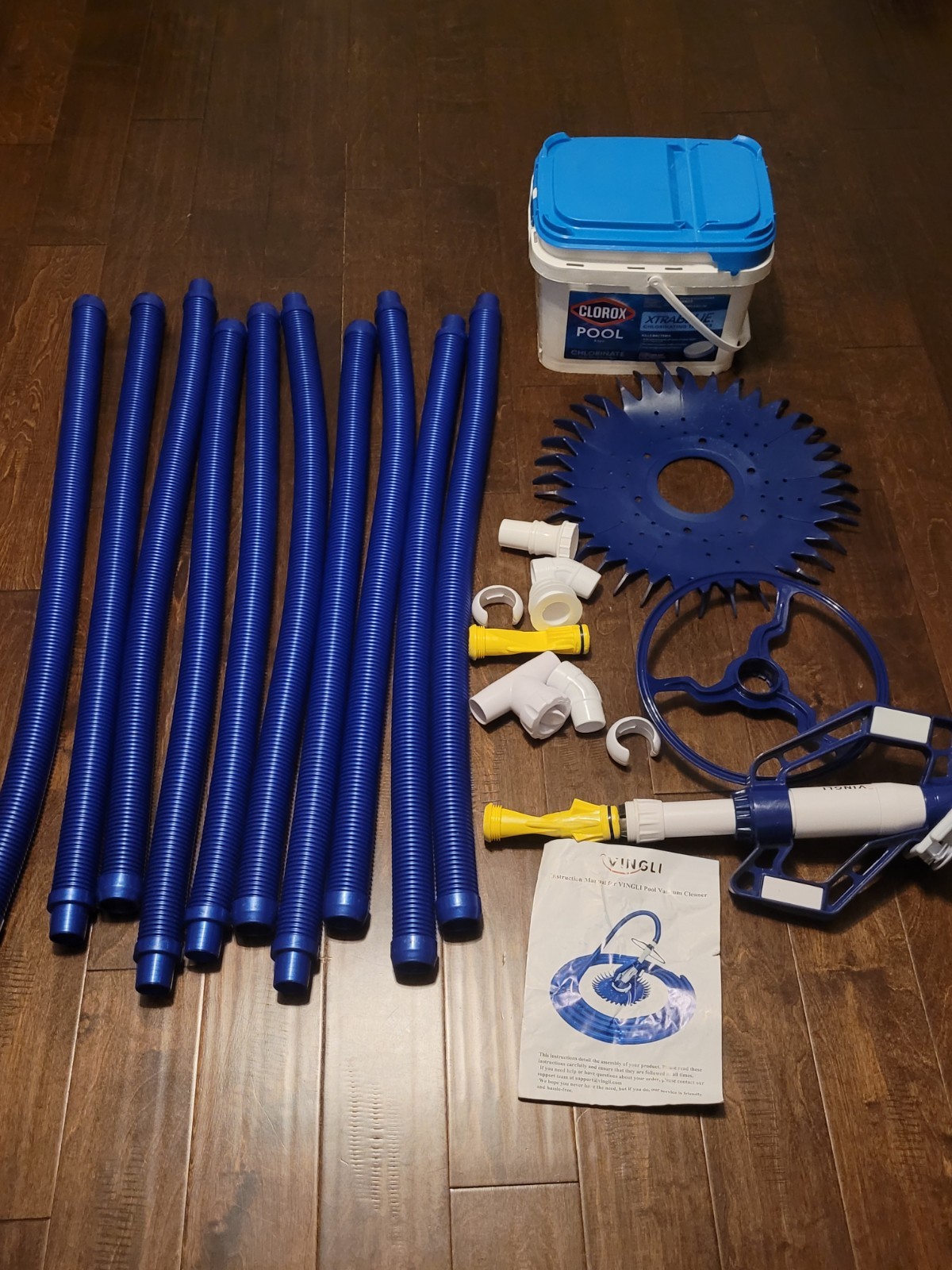 VINGLI Pool Vacuum Cleaner Automatic Sweeper Swimming with 33 FT Hose gallery