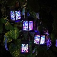3Pack 30LED Solar Lantern Hanging Lights Yard Patio Garden Lamp Outdoor Decor US
