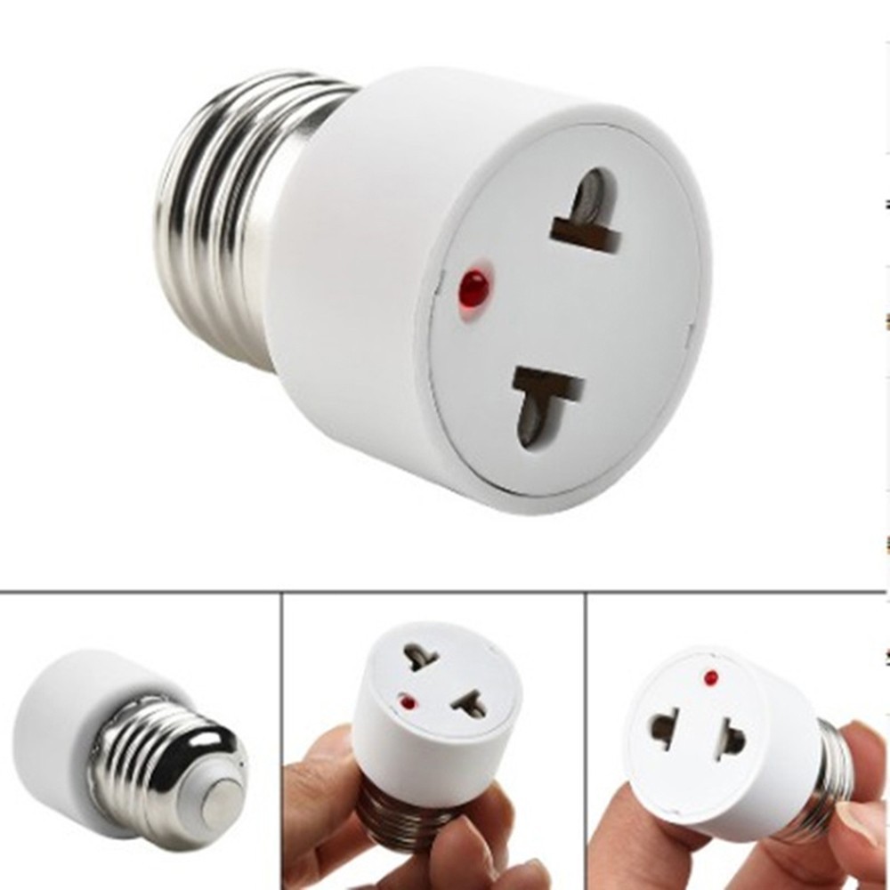 E27 Light Socket to Plug Adapter 2/3 Prong Light Bulb Outlet Adapter gallery