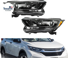 Driver and Passenger Side Headlight Assembly Replacement for Honda CRV LX EX EXL