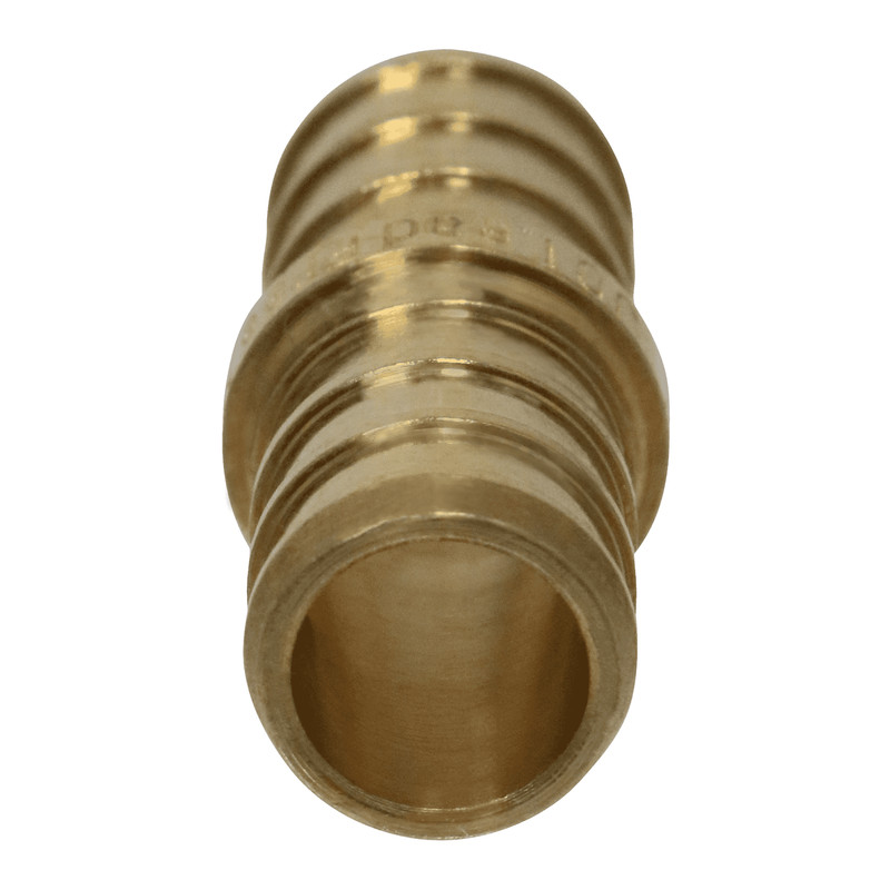 25 Pcs. 1/2" Pex Coupling - Lead Free Brass, Half Inch Crimp Coupling 23-3-4=25 gallery
