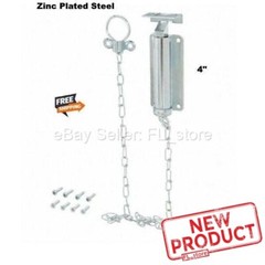 Pull Chain Bolt Latch Spring Loaded 4″ Zinc Finish Barn Shed Gate Security NEW