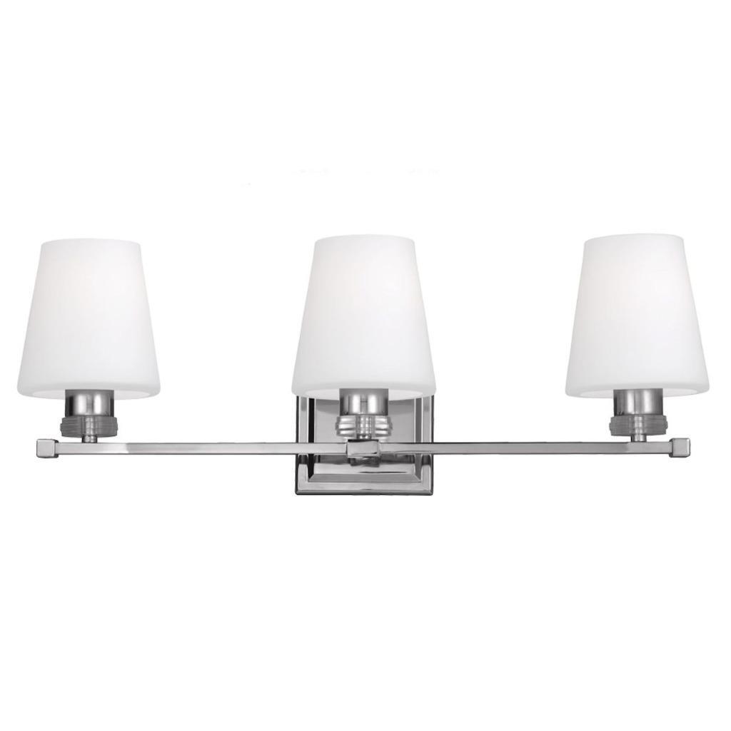 Feiss Rouen 3 Light 24 inch Vanity Wall Light, Polished Nickel, VS22203PN gallery