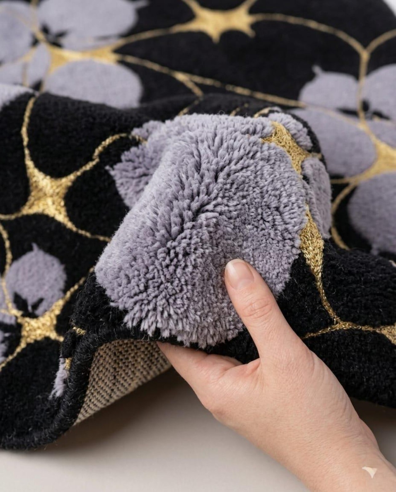 Hand-Tufted Wool Floral Area Rug, Modern Botanical Living Room Carpet bed room gallery