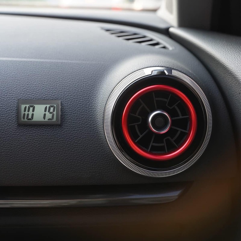Compact Mini Digital Clock for Car Dashboard – Battery Operated & LCD Display gallery