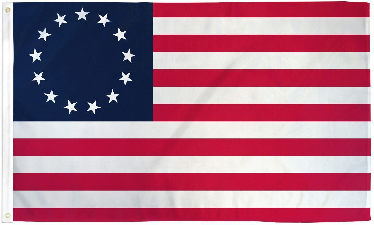 Betsy Ross Flag 3x5ft 13 Colonies Colonial American 13 Star USA Flag 1776 gallery
