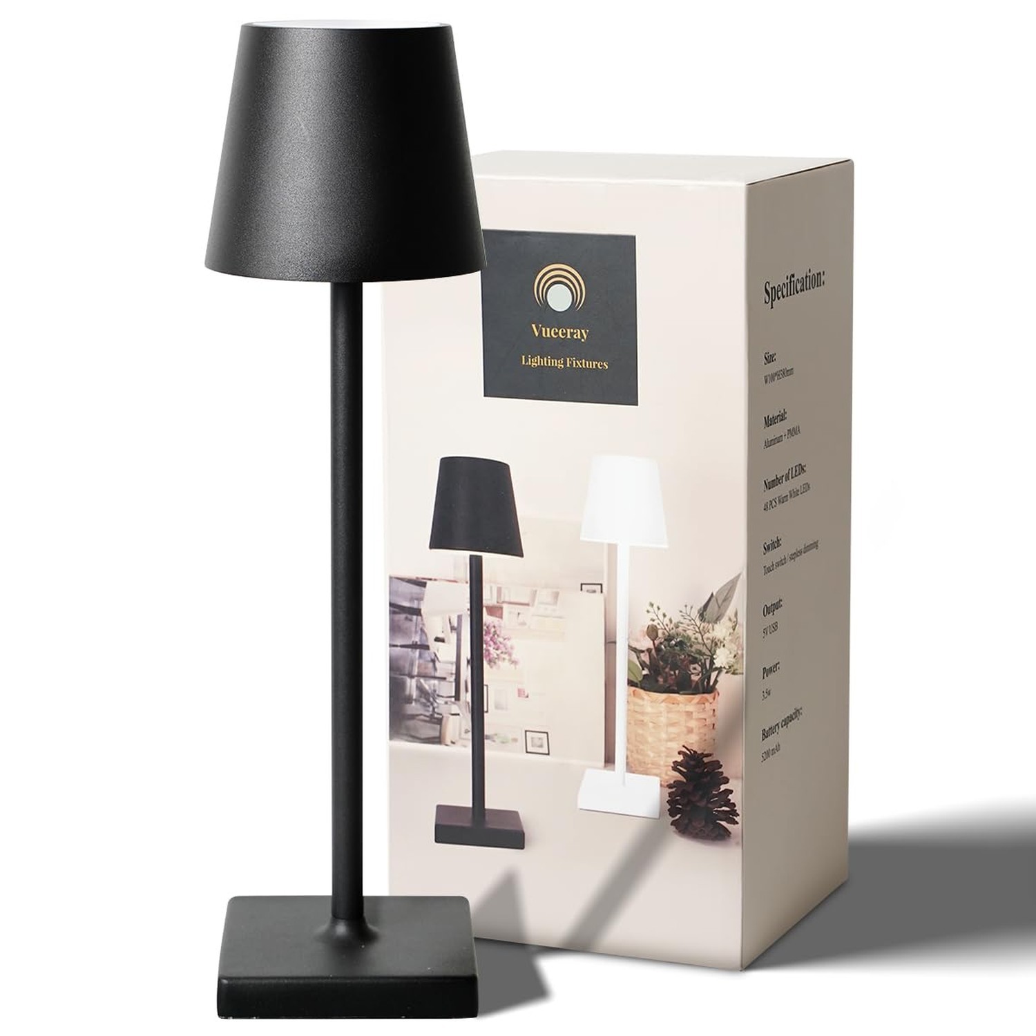 IP54 Poldina Rechargeable Table Lamp,Cordless Waterproof LED Lamp,5200 mah,Di... gallery