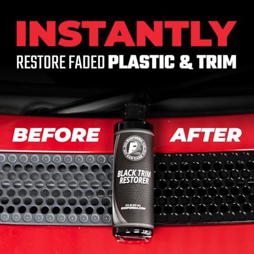 Black Trim Restorer - Lasts 6+ Months, Dye Infused Waterproof Plastic 4 oz Kit gallery