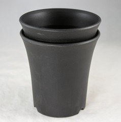 Japanese Round Plastic Cascade Bonsai, Cactus & Orchid Pot – 5.25″x 5.25″x 5.5″