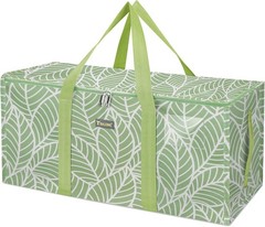 Extra Large Storage Tote with Zippers & Carrying Handles, Heavy-Duty Oxford