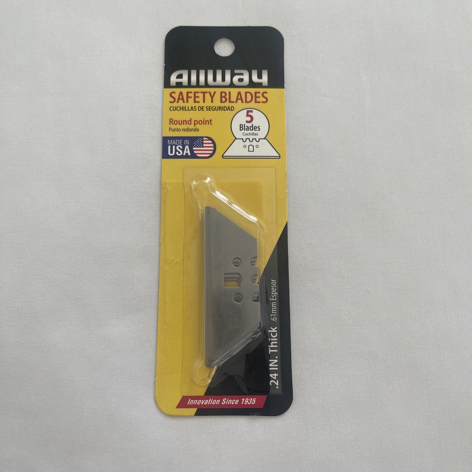 Blade,Utility Rounded Point by ALLWAY TOOLS, INC / 5 Blades in Sealed Pack gallery