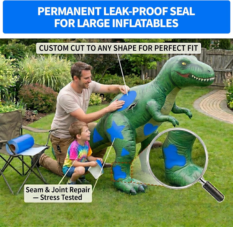 Extra Large Pool Patch Repair Kit, 4Ft X 2.8Ft TPU Heavy Duty Vinyl Pool Liner P gallery