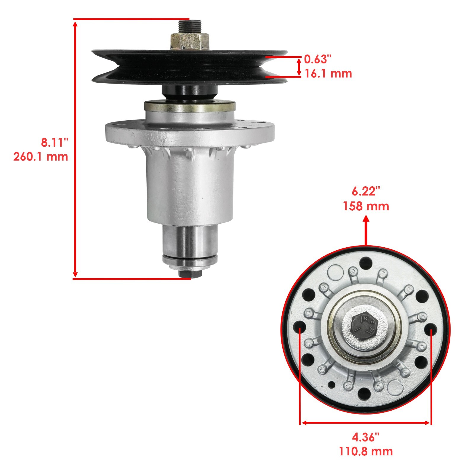 Celox 103-9081 Deck Spindle for Exmark TT3615 TT4817 36" 44" 48" 52" 60" 3x gallery