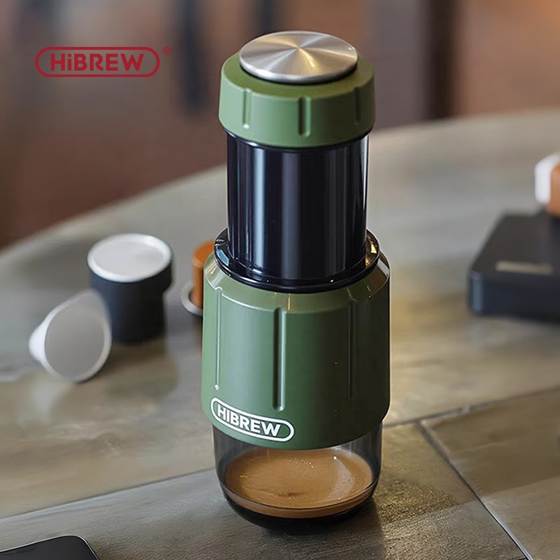 HiBREW H4D 2-in-1 Portable Coffee Machine Manual Espresso Maker Hot/Cold Coffee gallery
