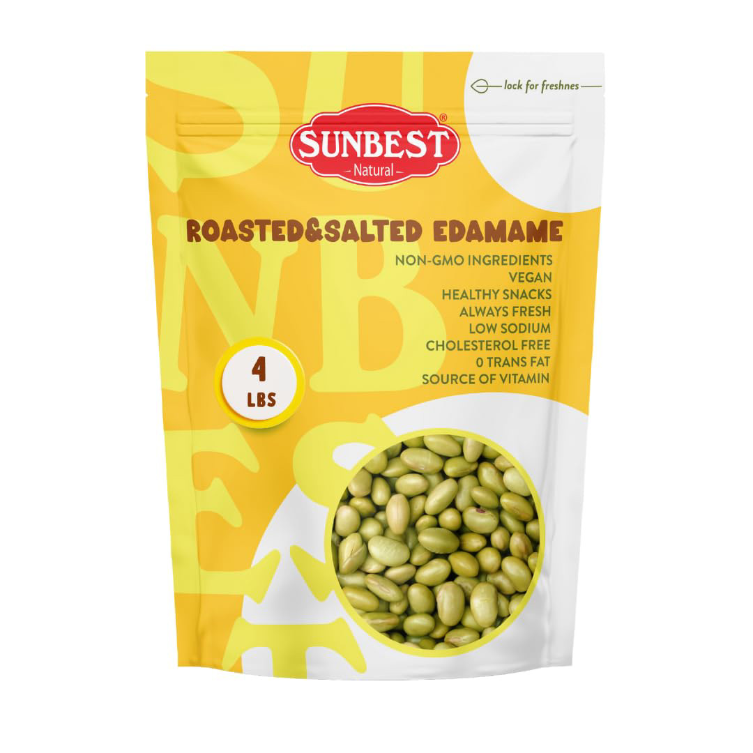 Sunbest Natural Dry Roasted Edamame Snack, Lightly Salted 80 Oz 4 lbs 1 Pack - & gallery