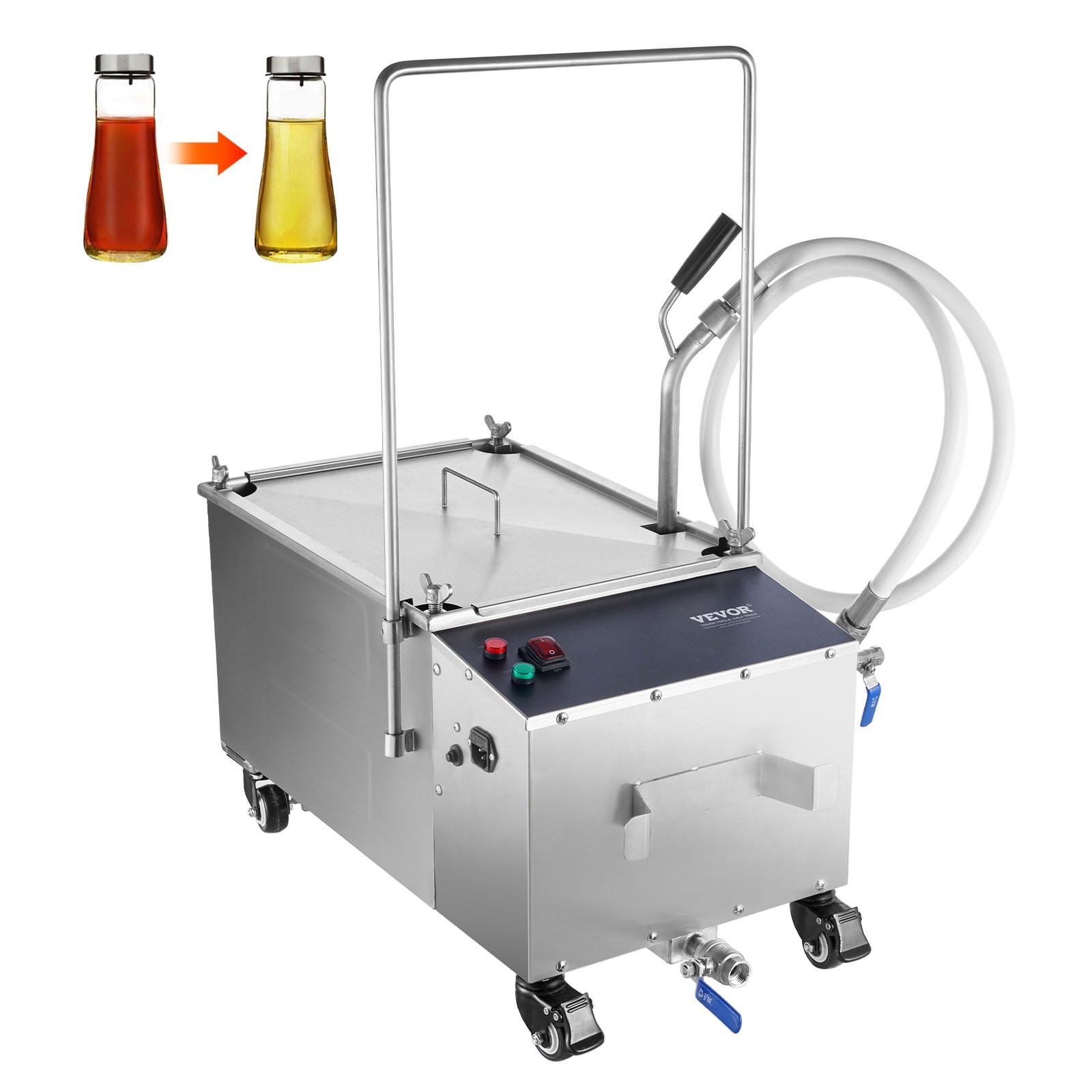 Portable Oil Filtering Unit,38L Capacity,10 L/min Filtering Speed,Equipped w/Swi gallery