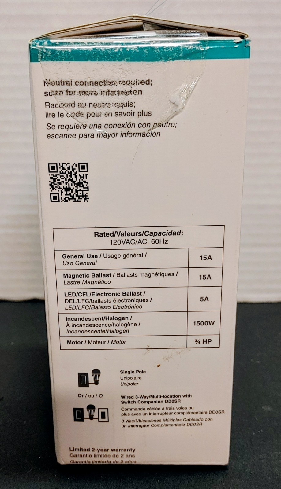 Leviton Decora Smart Z-Wave Plus v3 Smart Switch, 800 (ZW15S-R02-1RW) gallery