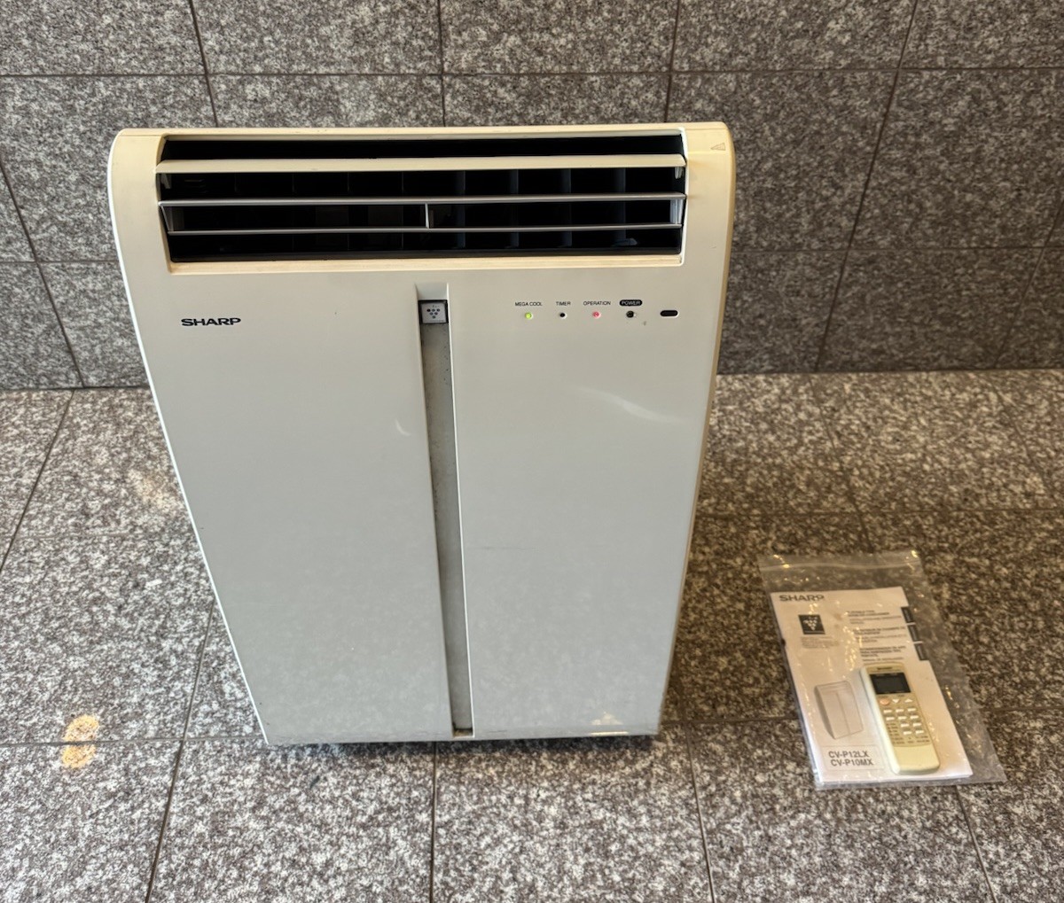 SHARP CV-P10MX ELECTRIC PORTABLE FLOOR ROLLING - WINDOW AIR CONDITIONER W/REMOTE gallery