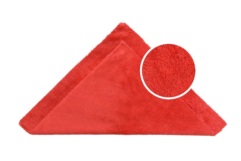 6pcs Microfiber Towel Edgeless Scratch Free Cleaning Clothes 16"x16" Red gallery