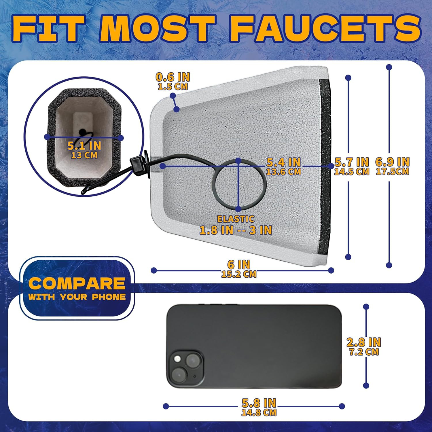Outdoor Faucet Covers for Winter 2 Pack, Reusable Outdoor Hose Bib Cover gallery