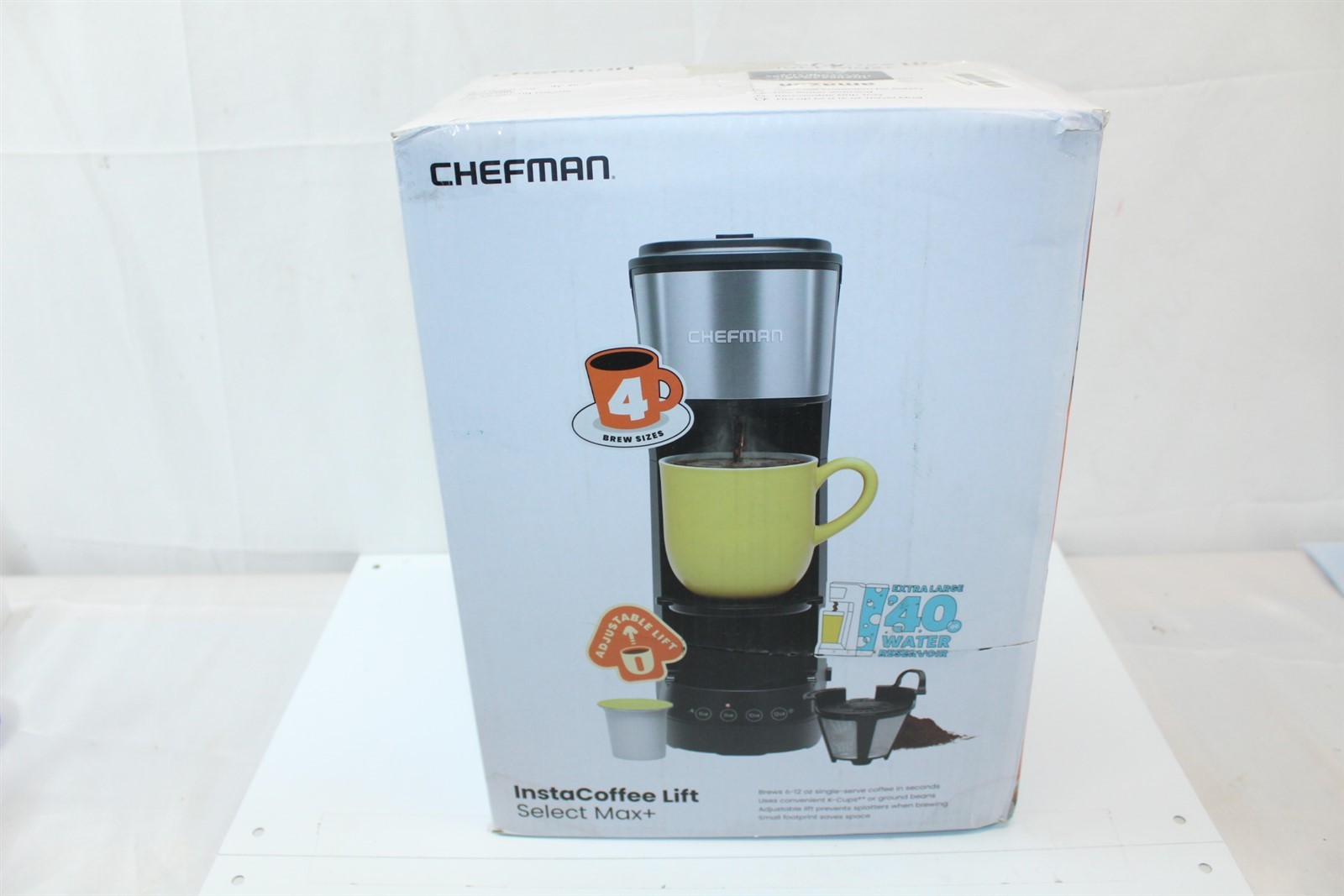 Single Serve Coffee Machine Chefman Makes 4 Sizes Filter Included Max+ 40oz gallery