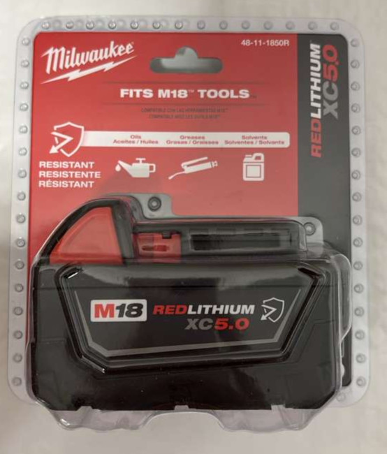 Milwaukee (48-11-1850R ) Li-Ion Battery - Black gallery