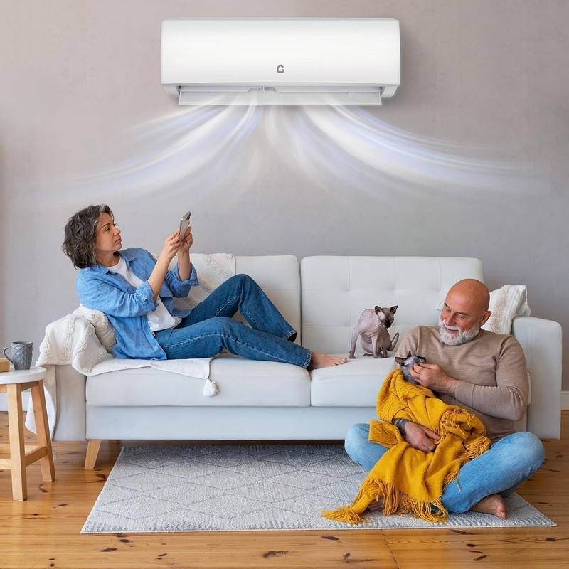 11500 BTU Mini Split Air Conditioner with 17 SEER2 Efficiency, Smart Split Unit gallery
