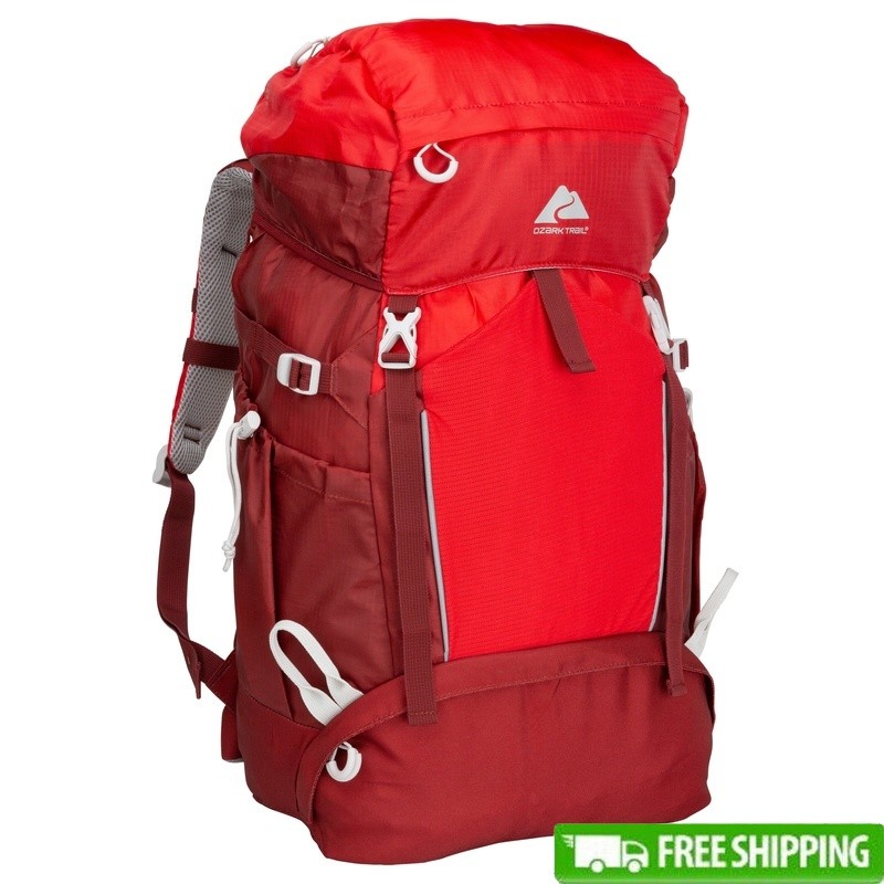 Unisex 47L Hiking Backpack Internal Frame Hydration Ready Adjustable Straps New