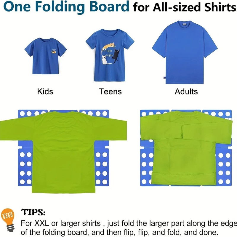 Adjustable Clothes Folding Board and Fast T-Shirt Folder Organizer for Adults. gallery