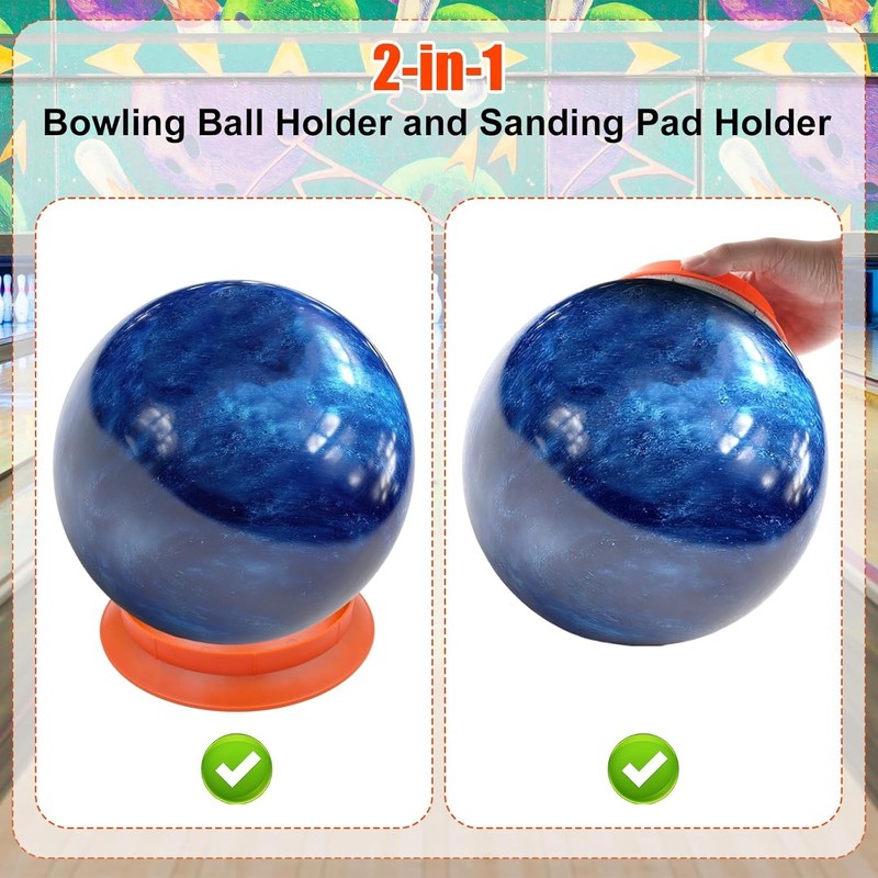 Universal Sanding Pad Holder for Bowling Balls, Precision Surface Maintenance To gallery