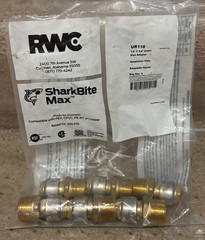 (6) SharkBite Max 1/2″ Push-to-Connect x3/4″ MNPT Brass Reducing Adapter Fitting