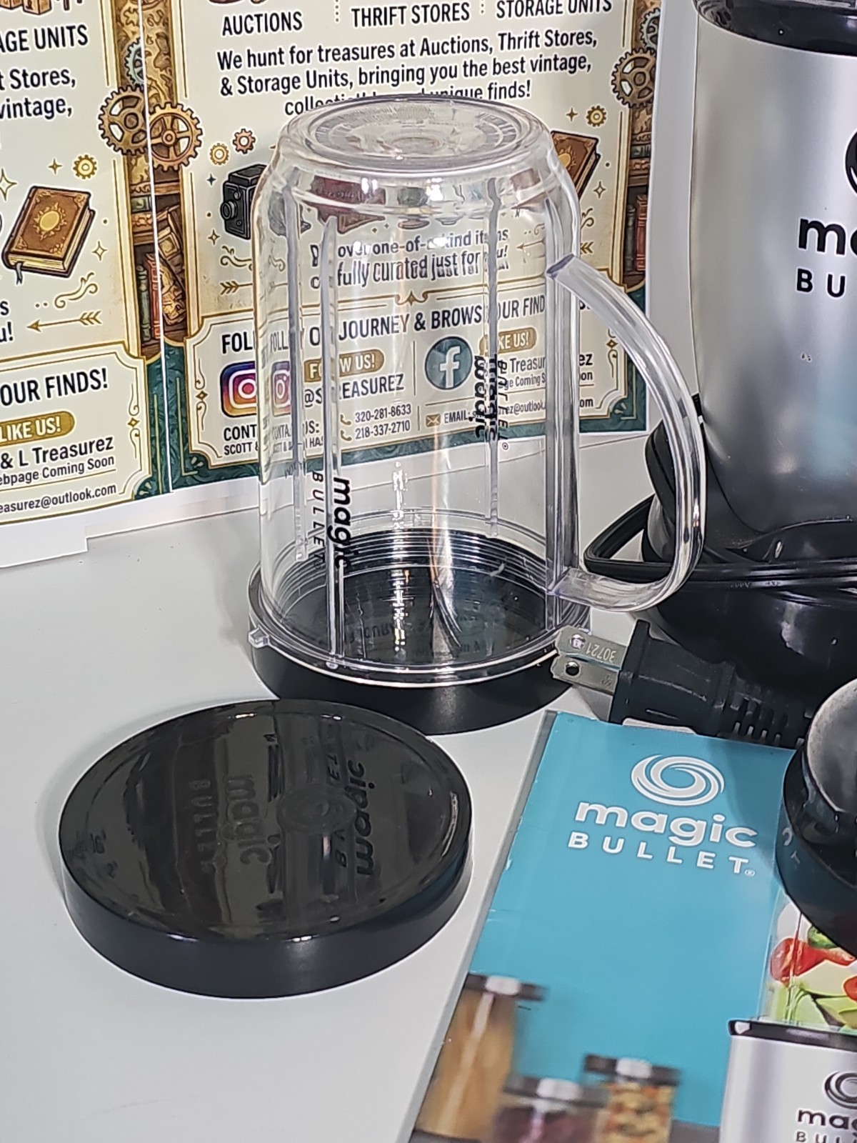 Magic Bullet® Mini 14 oz. Compact Personal Blender Silver Black gallery