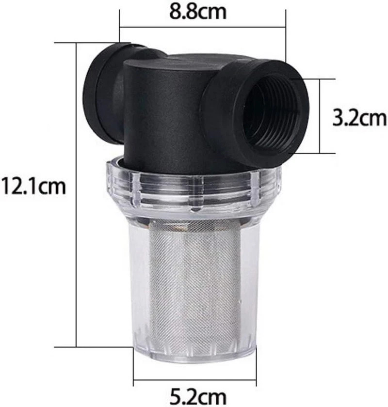 1Pcs Garden Pond 1 Inch Inline Mesh Strainer Water Pump Filter Irrigation High F gallery