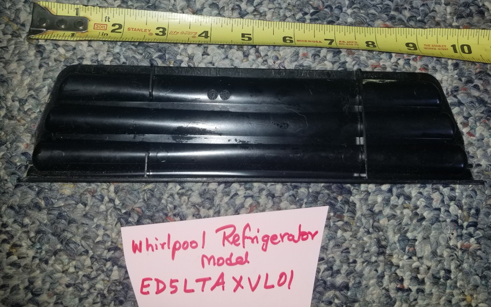 Whirlpool Refrigerator Dispenser Overflow Grille Part # WP2206670B gallery