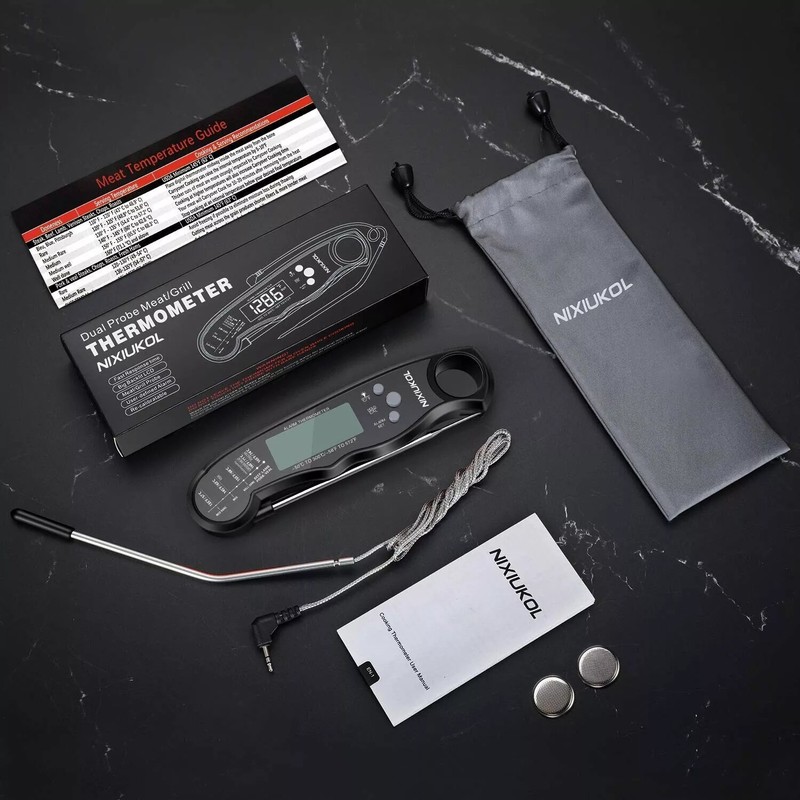 Instant Read Digital Meat Thermometer Fast for Kitchen Food Cooking BBQ Grilling gallery