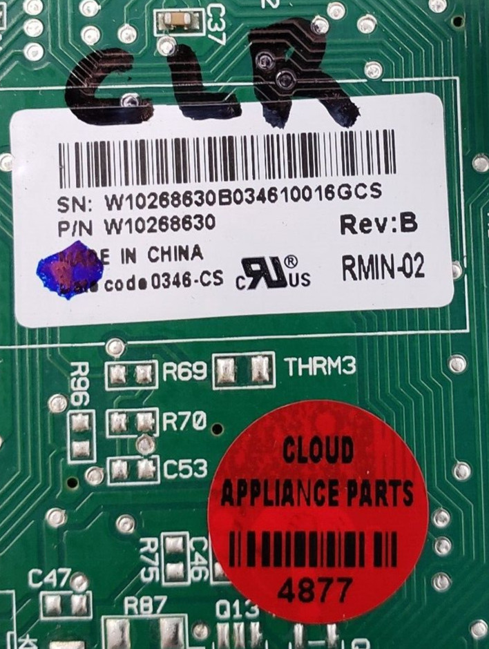 Whirlpool Refrigerator Control Board W10268630 Same Day Ship & *60 Days Warranty gallery
