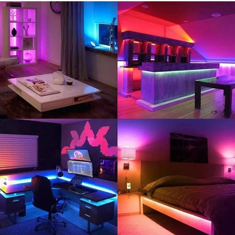 100 Ft LED Strip Lights, Smart Light with App Remote Control, RGB LED 1Roll100Ft gallery